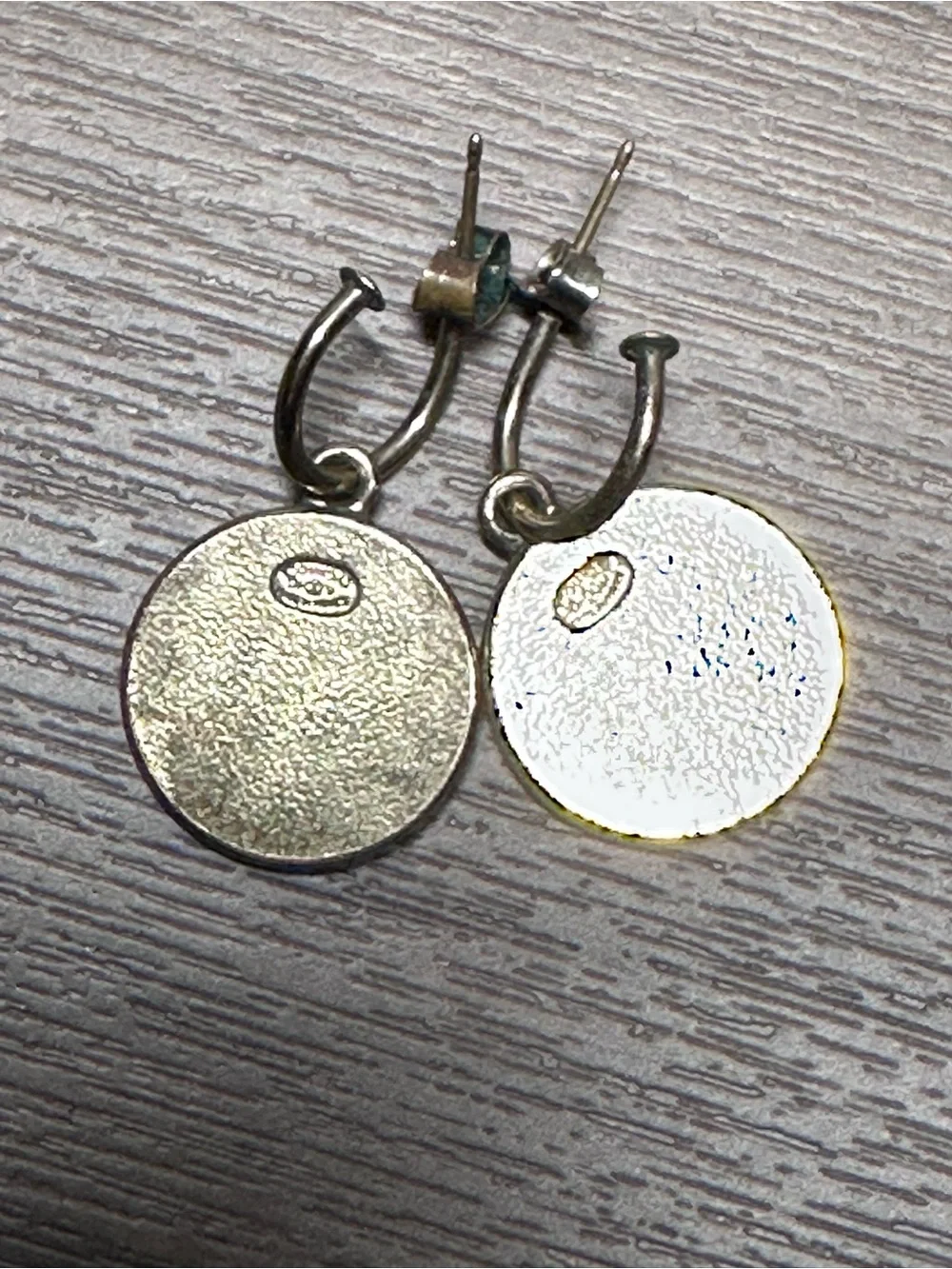 CHANEL Enamel CC Drop Earrings White